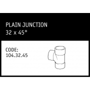Marley Solvent Joint Plain Junction 32 x 45° - 104.32.45